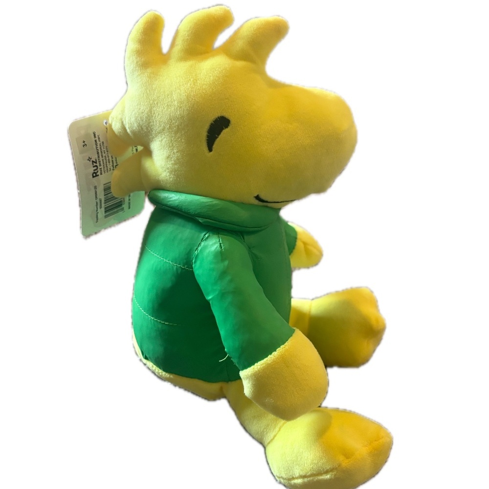 Peanuts Woodstock Plush 2025 Ruz Yellow Bird Green Jacket NWT